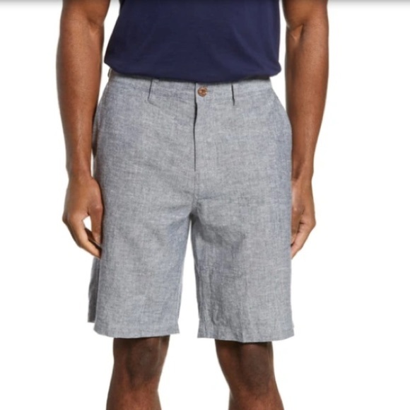 PATAGONIA Back Step Hemp/Cotton Shorts Chambray Sz 31 Neo Navy - Picture 9 of 9